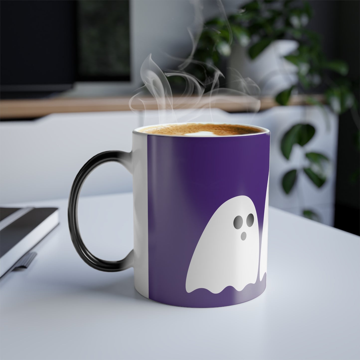 Spooky Color Morphing Mug - Halloween, Ghosts, Fun, Gift for Coffee Lovers, Unique Drinkware