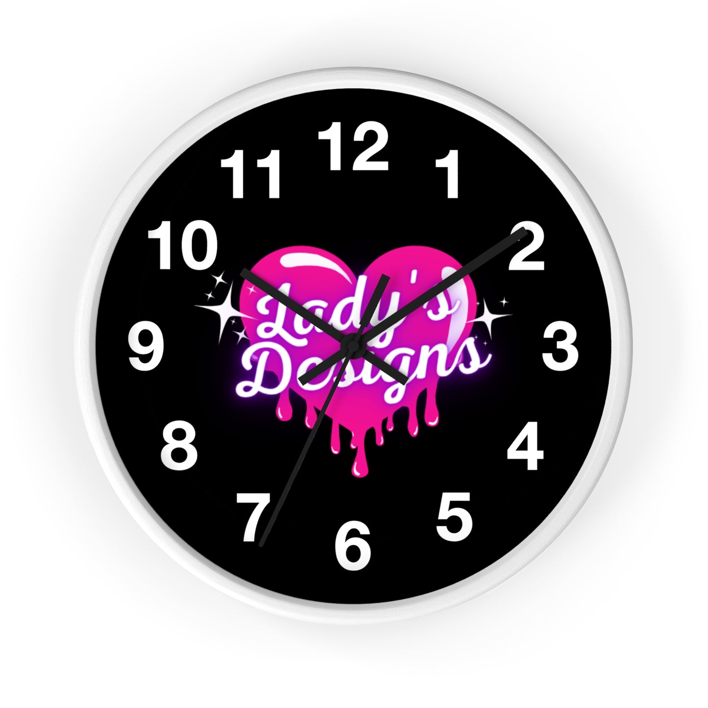 Heart-Shaped Wall Clock, Unique Home Decor, Gift for Her, Trendy Wall Art, Pink Love Design
