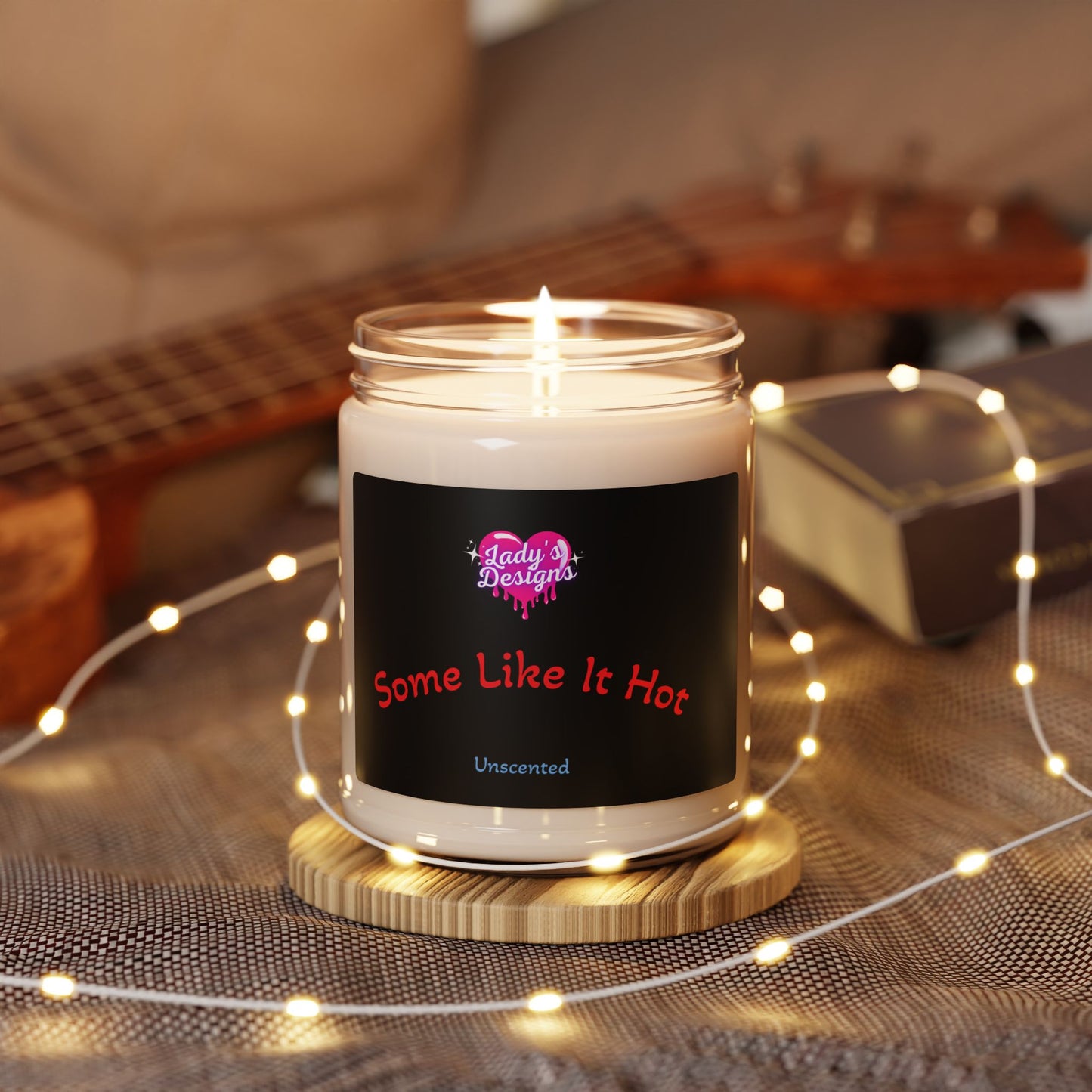 Lady's Designs Unscented Soy Candle | Cozy Eco-Friendly Candle, Perfect Gift for Any Occasion, Relaxing Ambiance