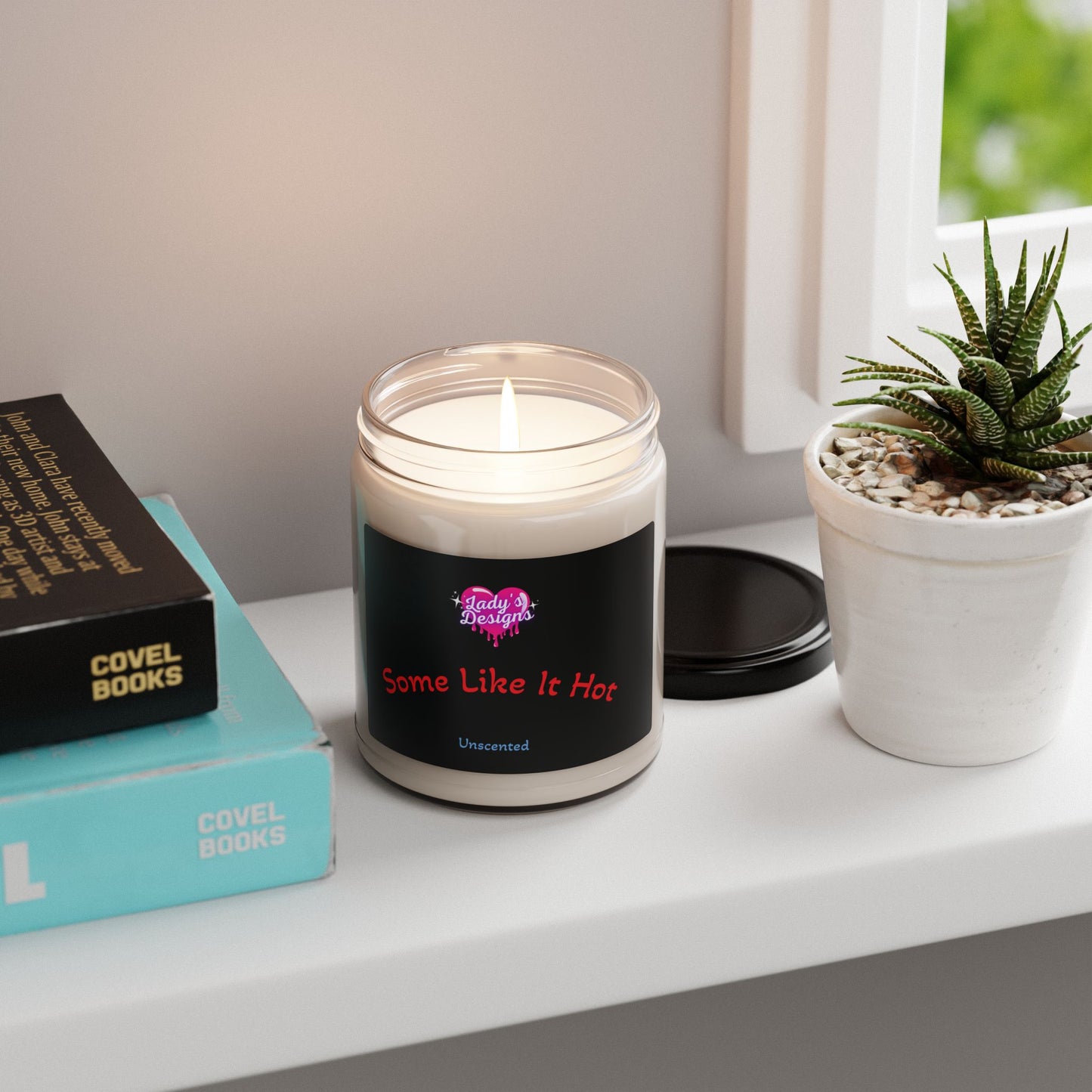 Lady's Designs Unscented Soy Candle | Cozy Eco-Friendly Candle, Perfect Gift for Any Occasion, Relaxing Ambiance