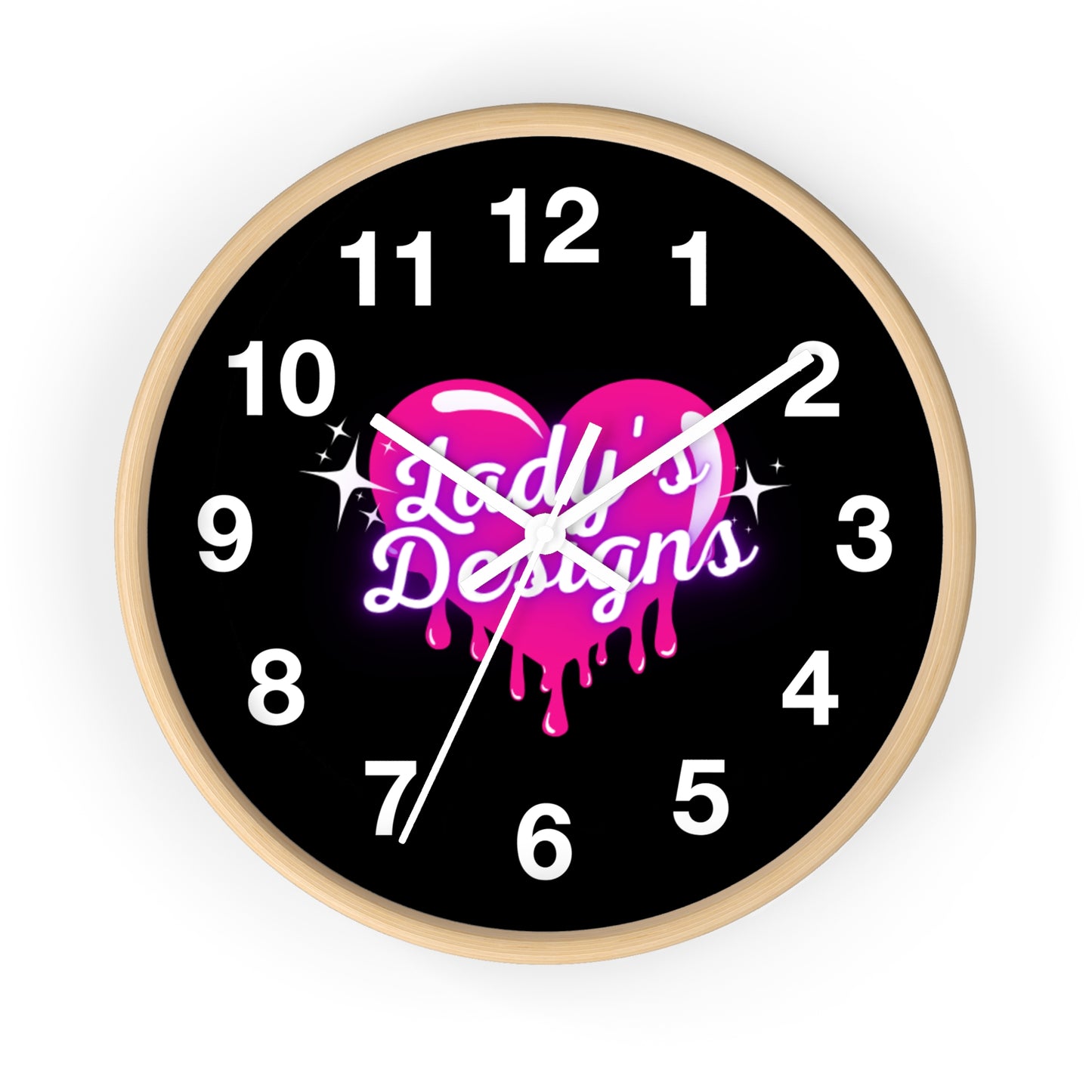 Heart-Shaped Wall Clock, Unique Home Decor, Gift for Her, Trendy Wall Art, Pink Love Design