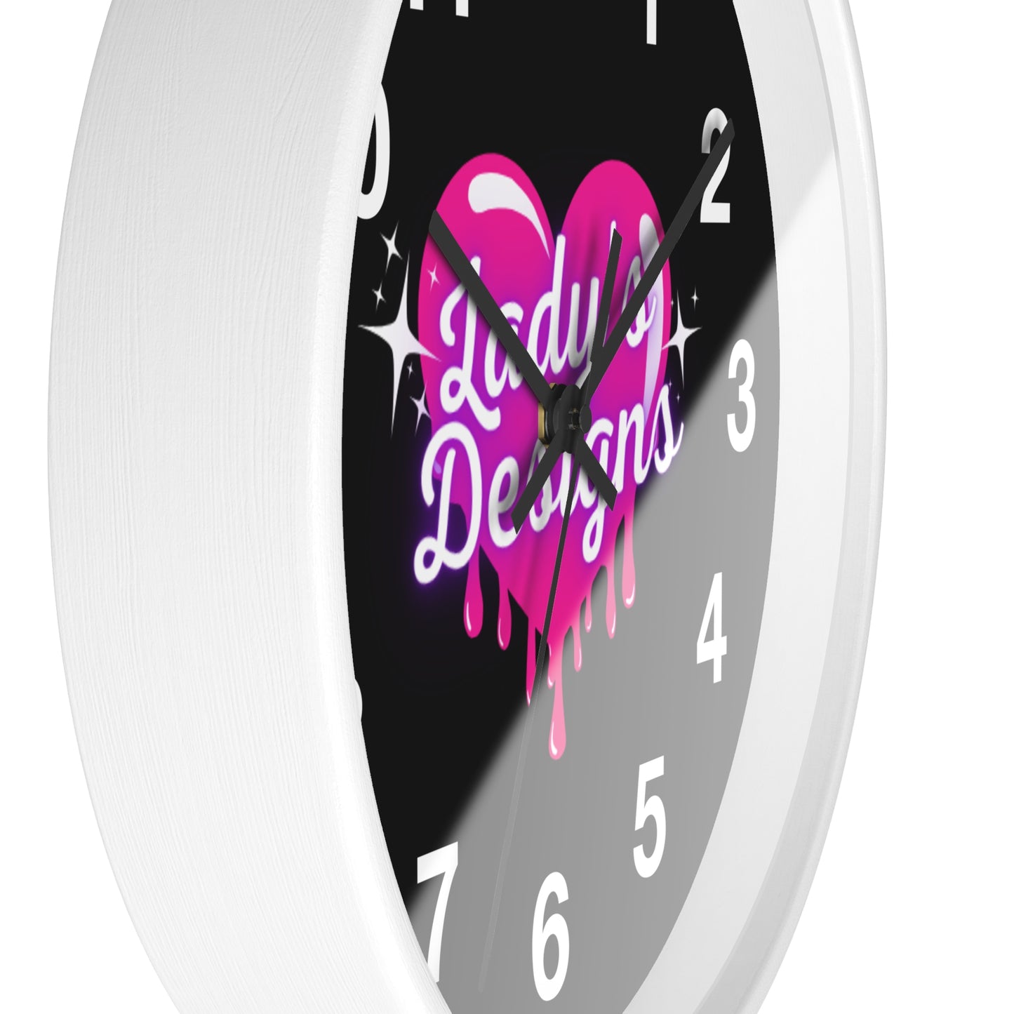 Heart-Shaped Wall Clock, Unique Home Decor, Gift for Her, Trendy Wall Art, Pink Love Design