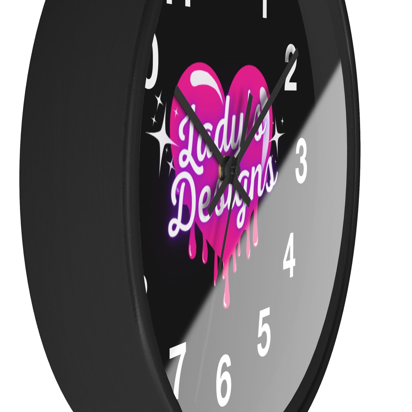 Heart-Shaped Wall Clock, Unique Home Decor, Gift for Her, Trendy Wall Art, Pink Love Design