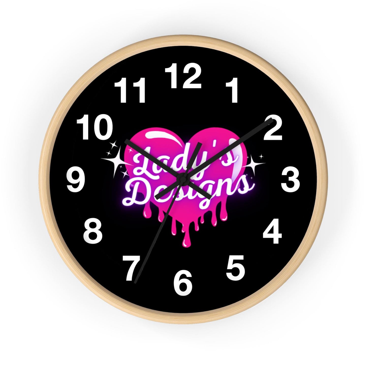 Heart-Shaped Wall Clock: Pink Love Design, Modern Home Decor