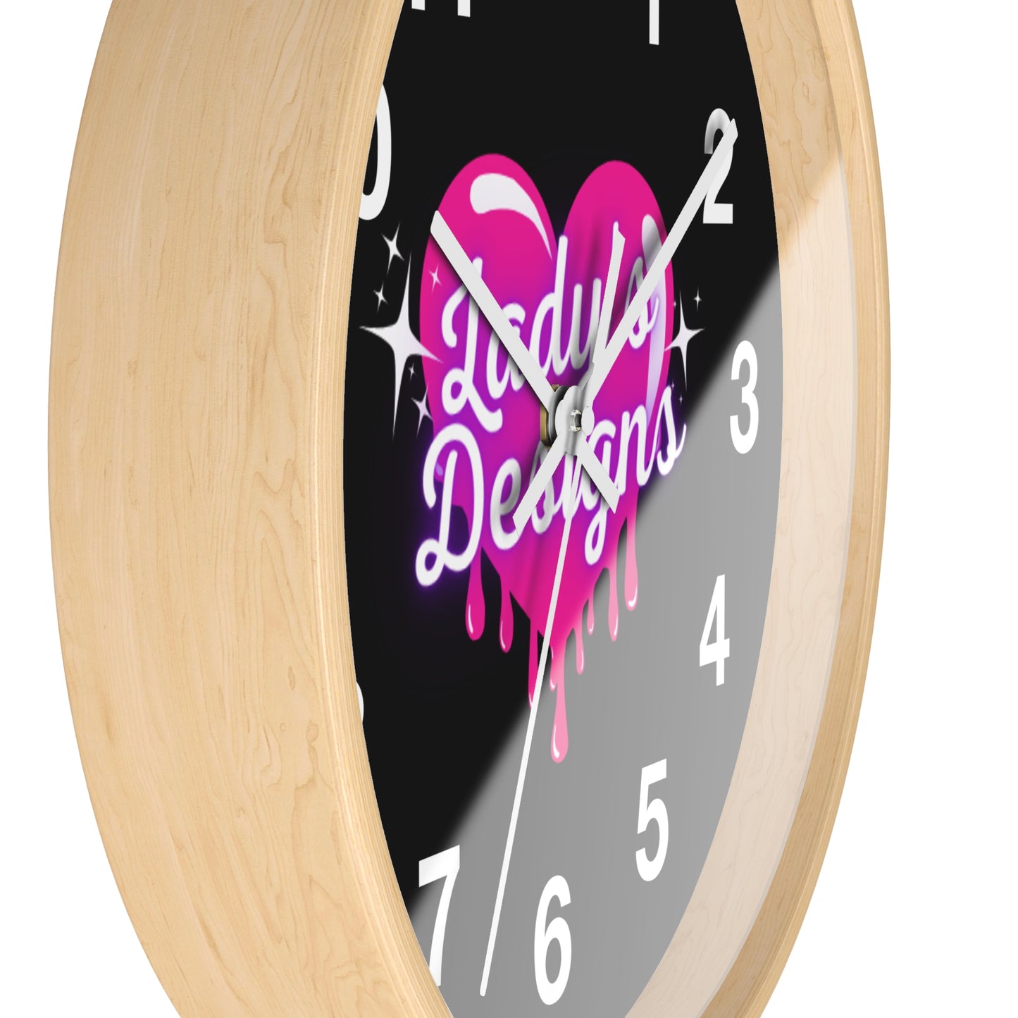 Heart-Shaped Wall Clock, Unique Home Decor, Gift for Her, Trendy Wall Art, Pink Love Design