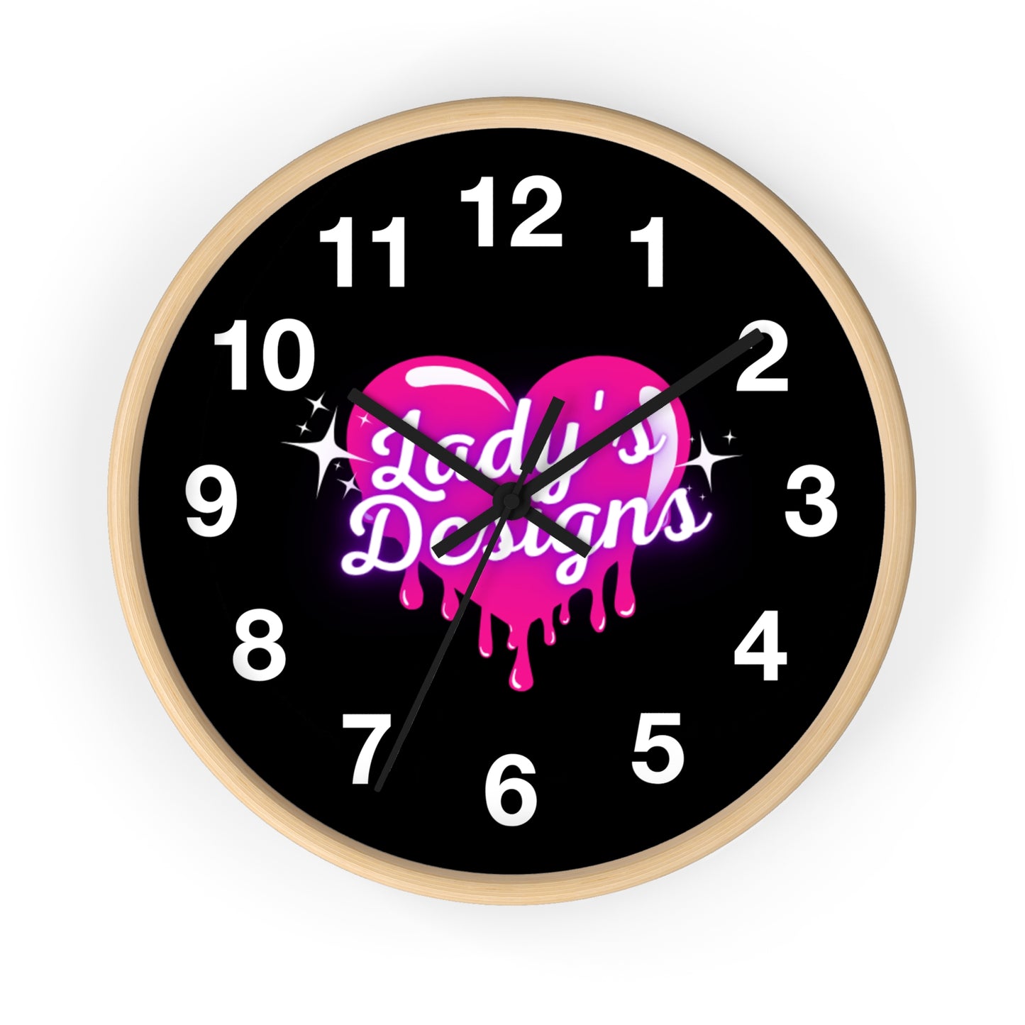 Heart-Shaped Wall Clock, Unique Home Decor, Gift for Her, Trendy Wall Art, Pink Love Design