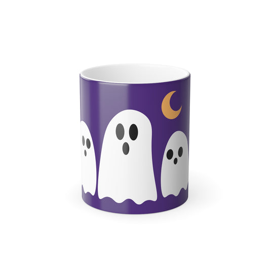 Spooky Color Morphing Mug - Halloween, Ghosts, Fun, Gift for Coffee Lovers, Unique Drinkware