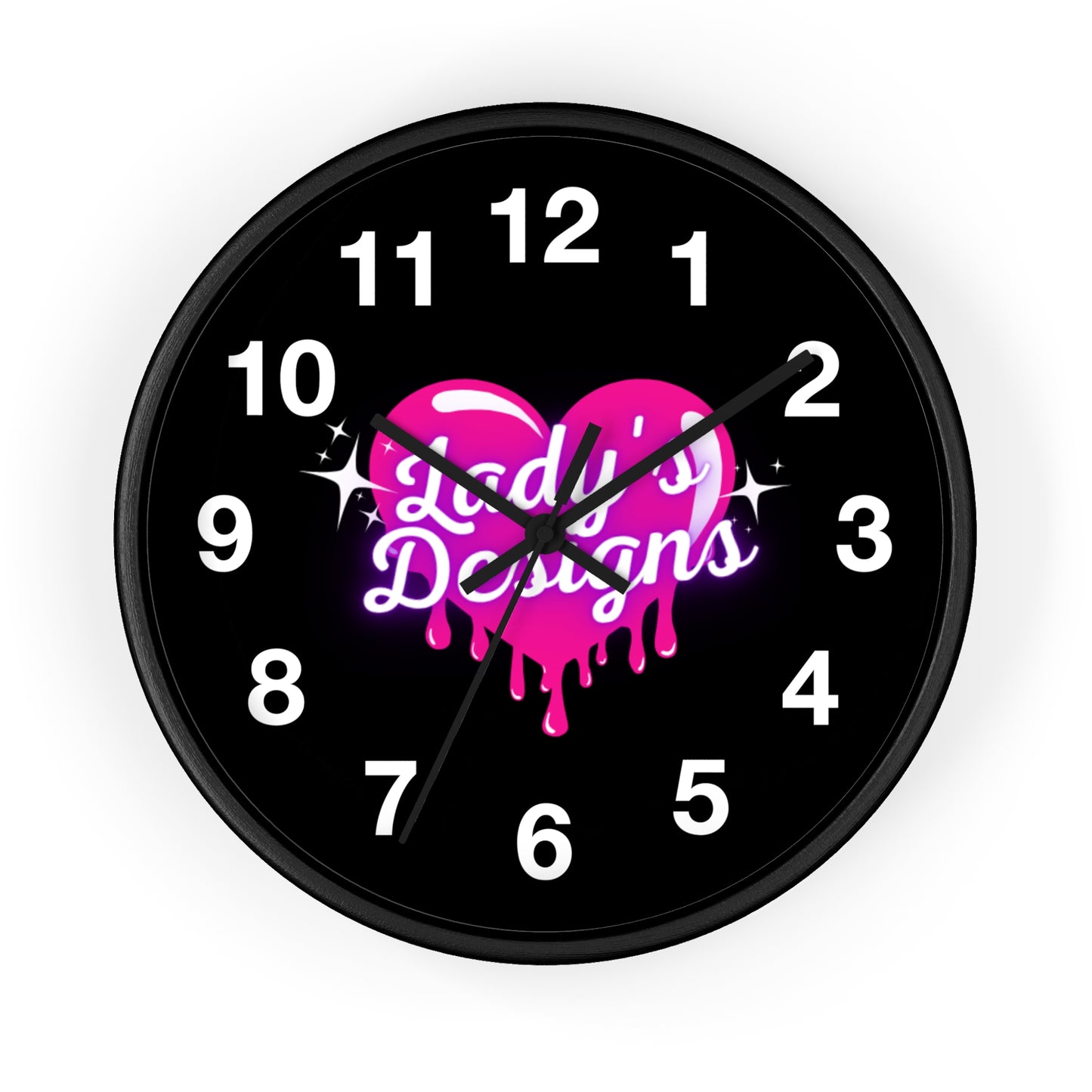 Heart-Shaped Wall Clock, Unique Home Decor, Gift for Her, Trendy Wall Art, Pink Love Design
