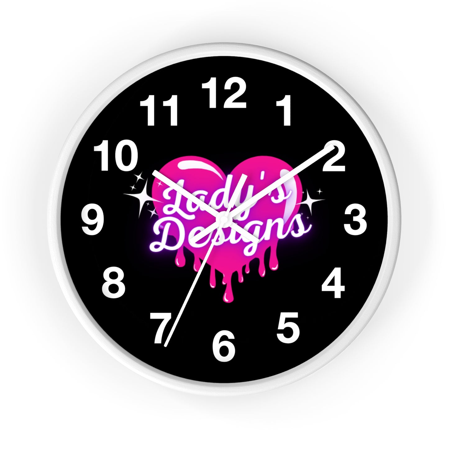 Heart-Shaped Wall Clock, Unique Home Decor, Gift for Her, Trendy Wall Art, Pink Love Design