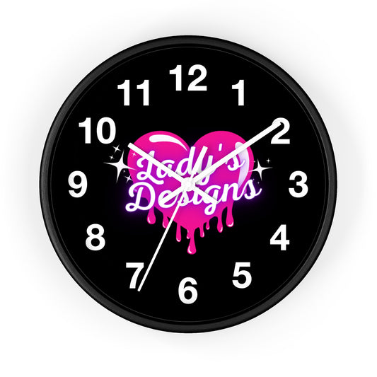 Heart-Shaped Wall Clock, Unique Home Decor, Gift for Her, Trendy Wall Art, Pink Love Design