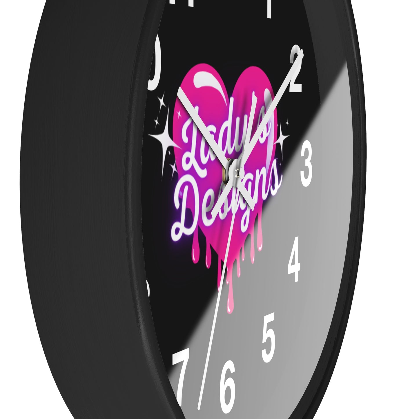 Heart-Shaped Wall Clock, Unique Home Decor, Gift for Her, Trendy Wall Art, Pink Love Design