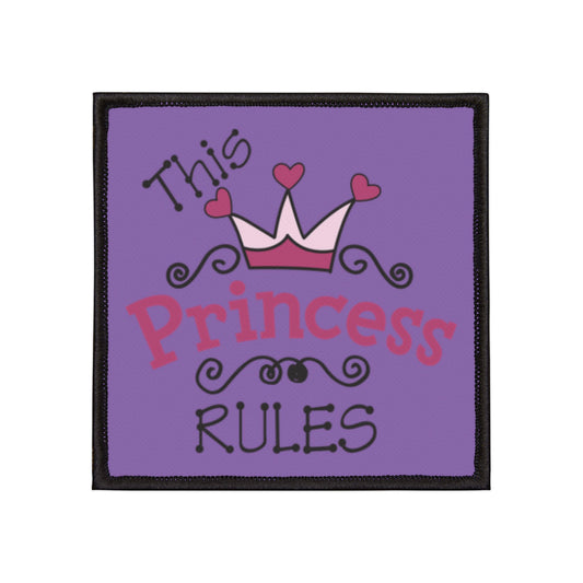 Adorable Princess Iron-On Patch for Jackets, Bags, and Crafts, Fun Empowers Girls, Birthday Gift, DIY Projects, Custom Accessories