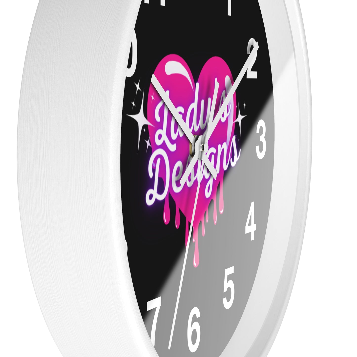 Heart-Shaped Wall Clock, Unique Home Decor, Gift for Her, Trendy Wall Art, Pink Love Design