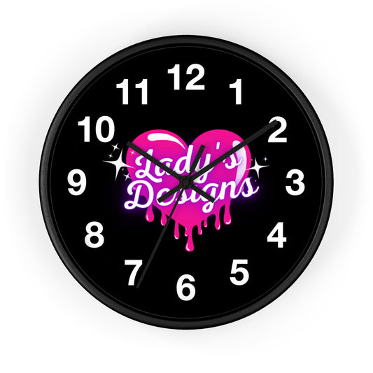 Heart-Shaped Wall Clock: Pink Love Design, Modern Home Decor